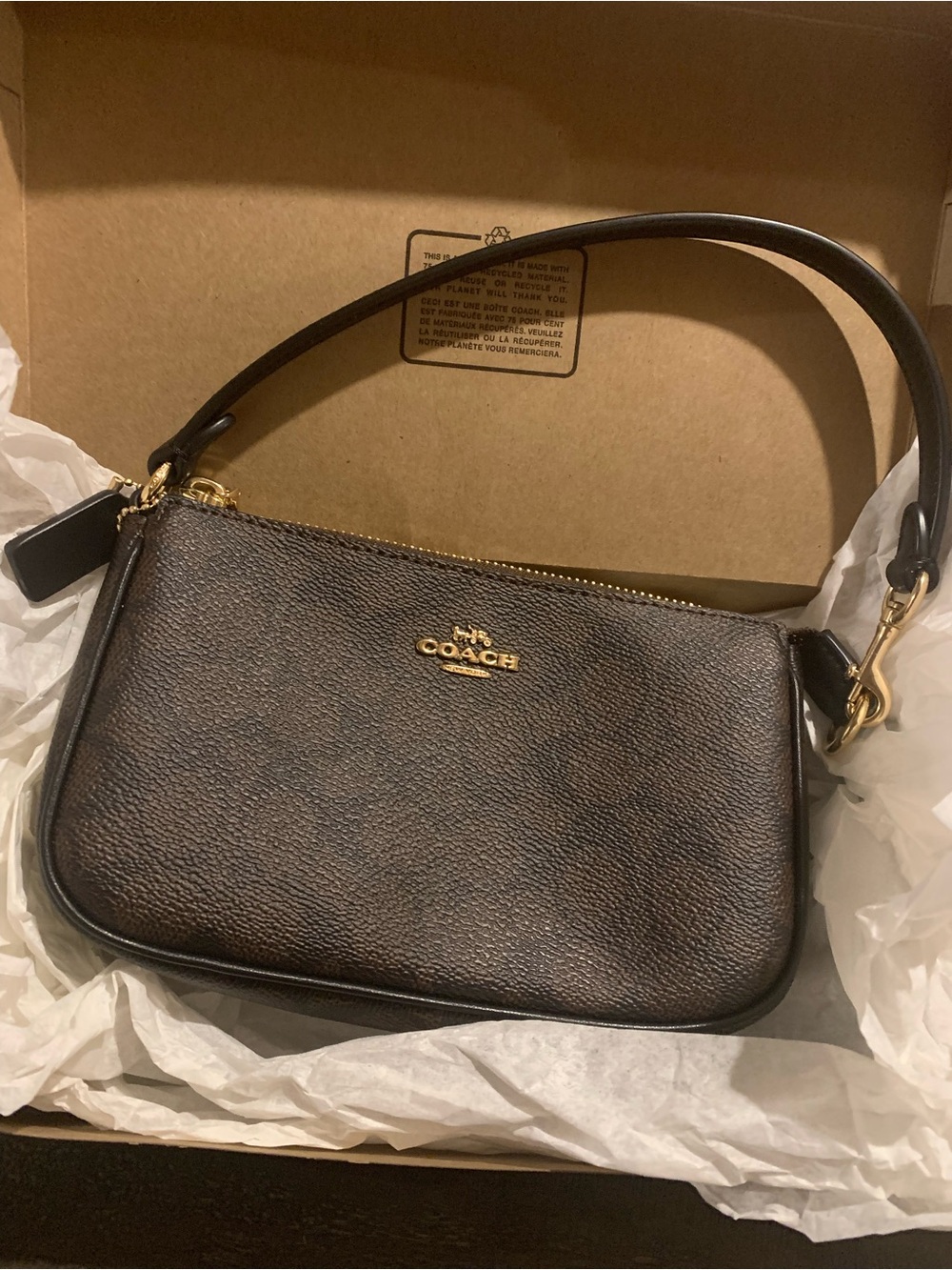 Coach Dark Brown Shoulder Bag